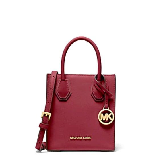 NWT Michael Kors Mini Purse - Maroon - Retail $348 - Picture 1 of 2